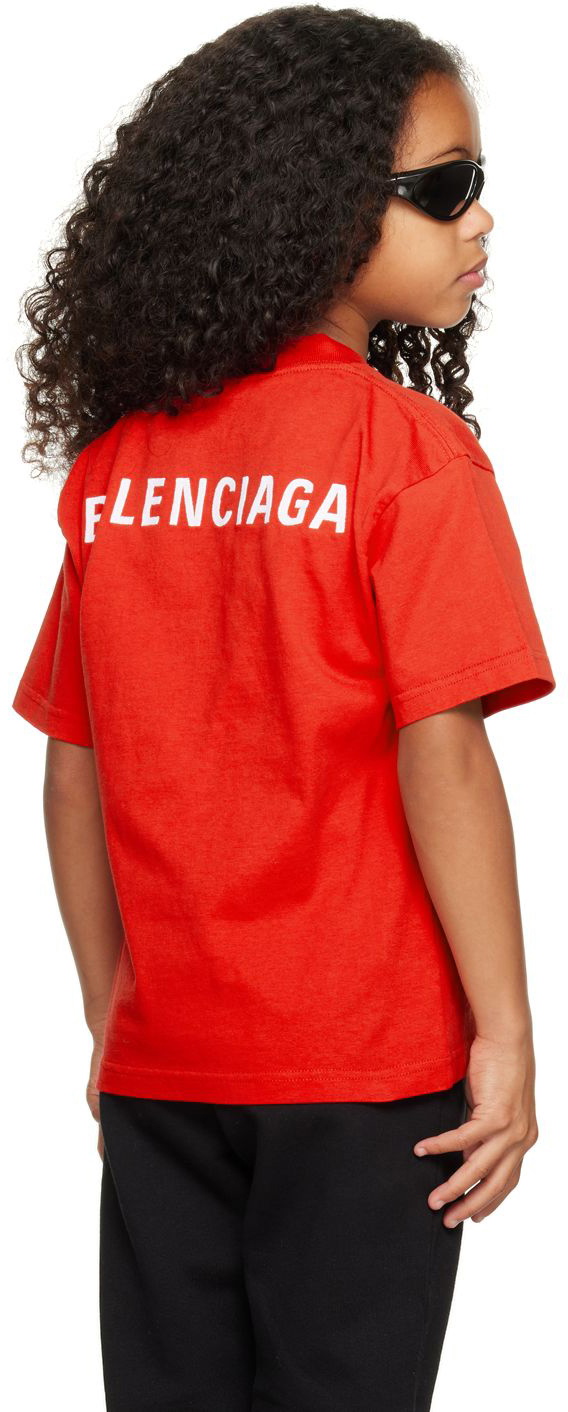 Balenciaga Kids Kids Red Vintage T-Shirt Balenciaga Kids