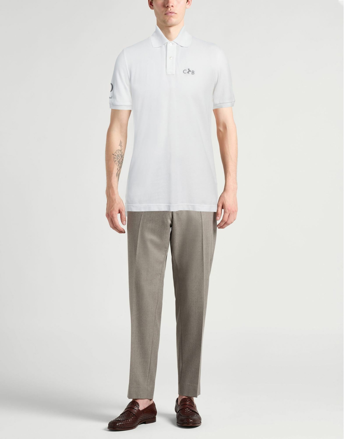 Fedeli Mens Polo shirt in White