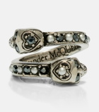 McQueen Skull embellished ring