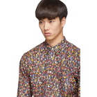 Comme des Garcons Shirt Multicolor Poplin Flower Print Shirt