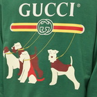 Gucci Men's Dog Crew Sweat in Green