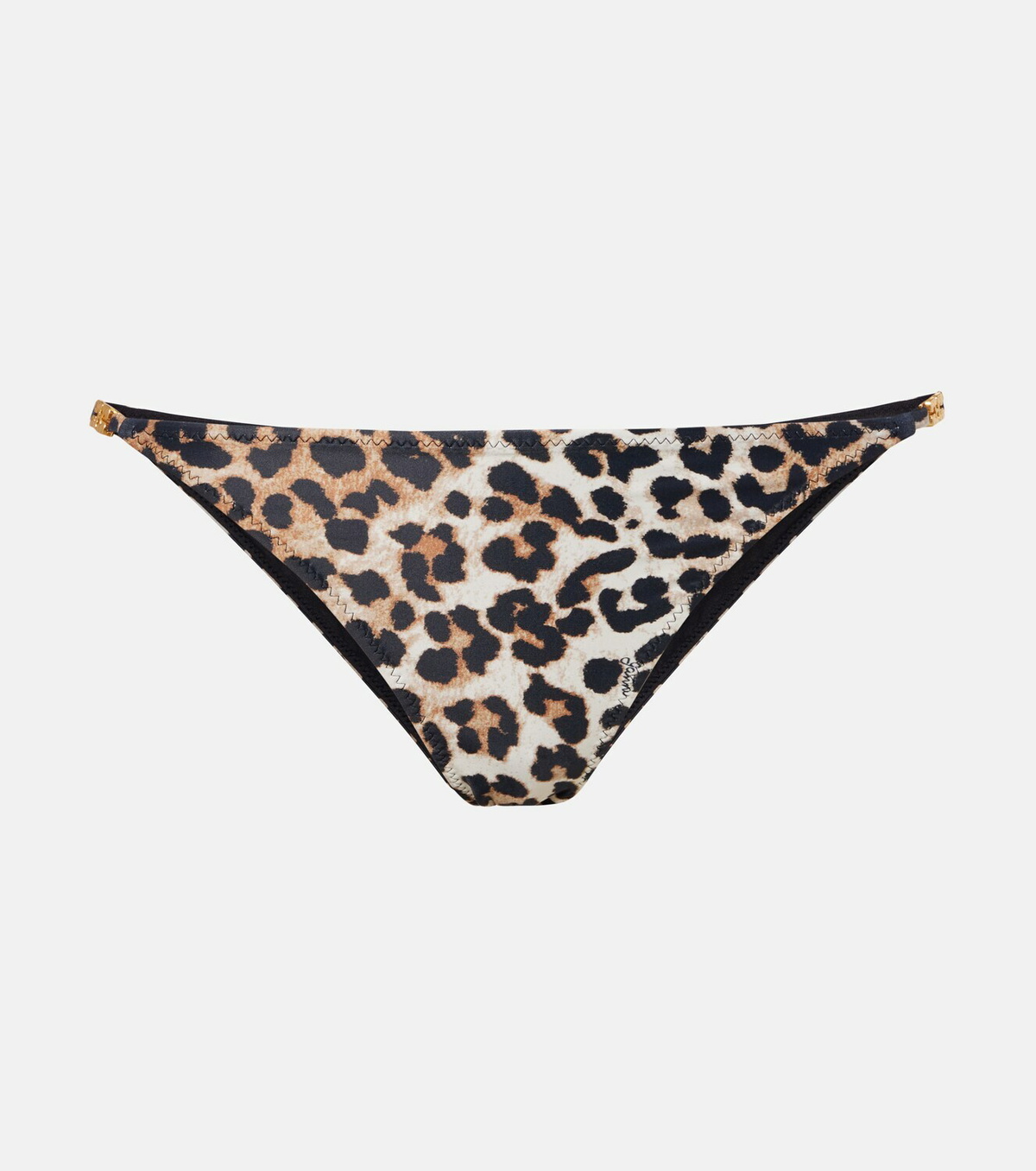 Ganni Leopard-print bikini bottoms