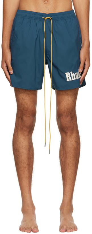 Photo: Rhude Blue Polyester Shorts