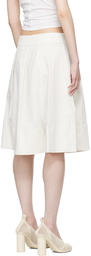 Staud Off-White London Midi Skirt