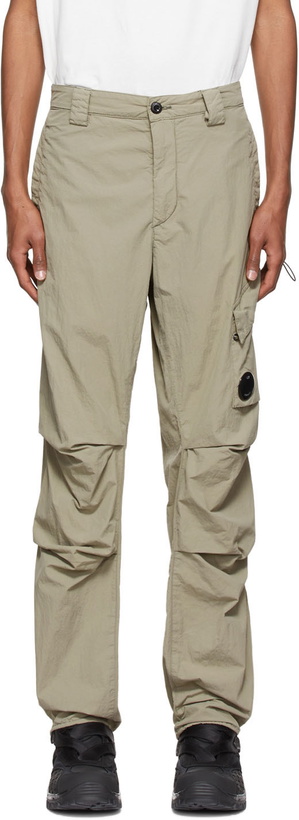 Photo: C.P. Company Taupe Nylon Cargo Pants