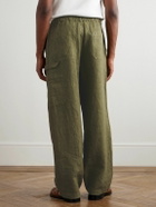 Federico Curradi - Wide-Leg Linen Trousers - Green