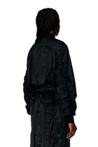 Diesel Bomber jacket in light nylon - Jackets Womens in Black