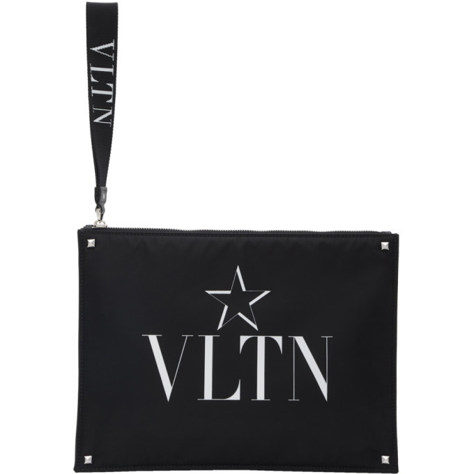 Photo: Valentino Black Valentino Garavani Nylon VLTN Star Pouch