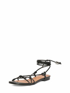 GANNI - 10mm Flat Knot Leather Sandals