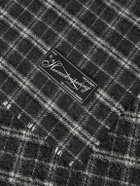 mfpen - Checked Brushed Wool Scarf