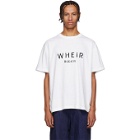 Wheir Bobson White Logo T-Shirt