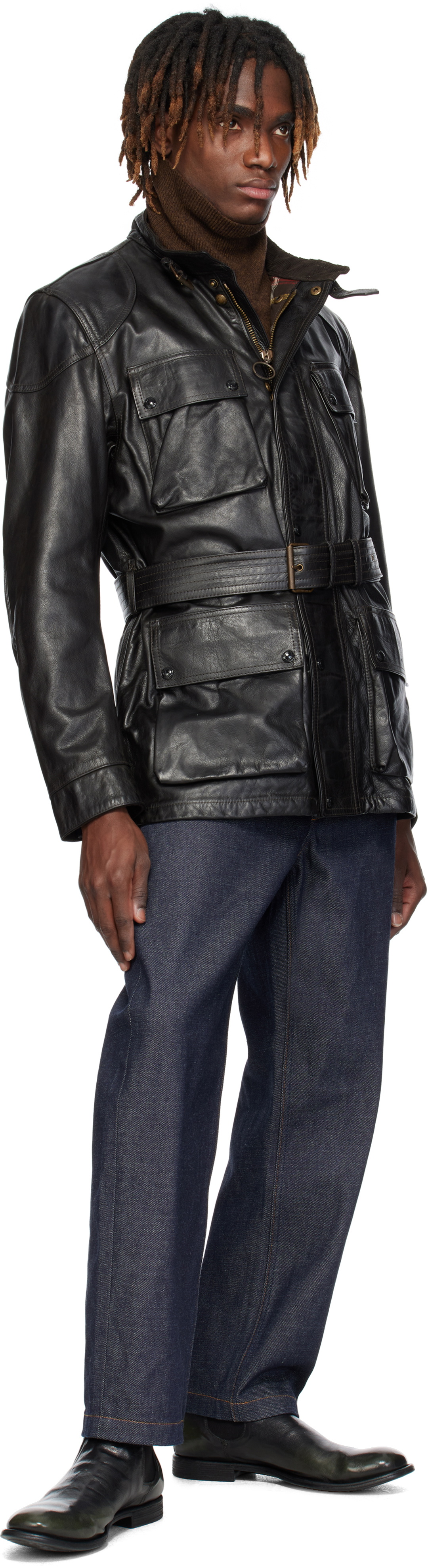 Belstaff Black Legacy Trialmaster Panther Leather Jacket