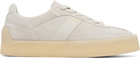 Hugo Off-White Suede Side Stripe Sneakers