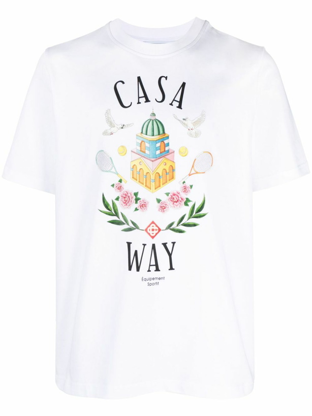 Photo: CASABLANCA - Logo Organic Cotton T-shirt