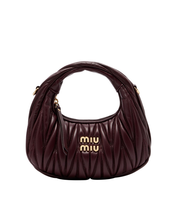 Photo: Miu Miu Wander Mini matelassé leather top-handle bag