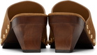 GANNI Brown June Sabot Mule Heels