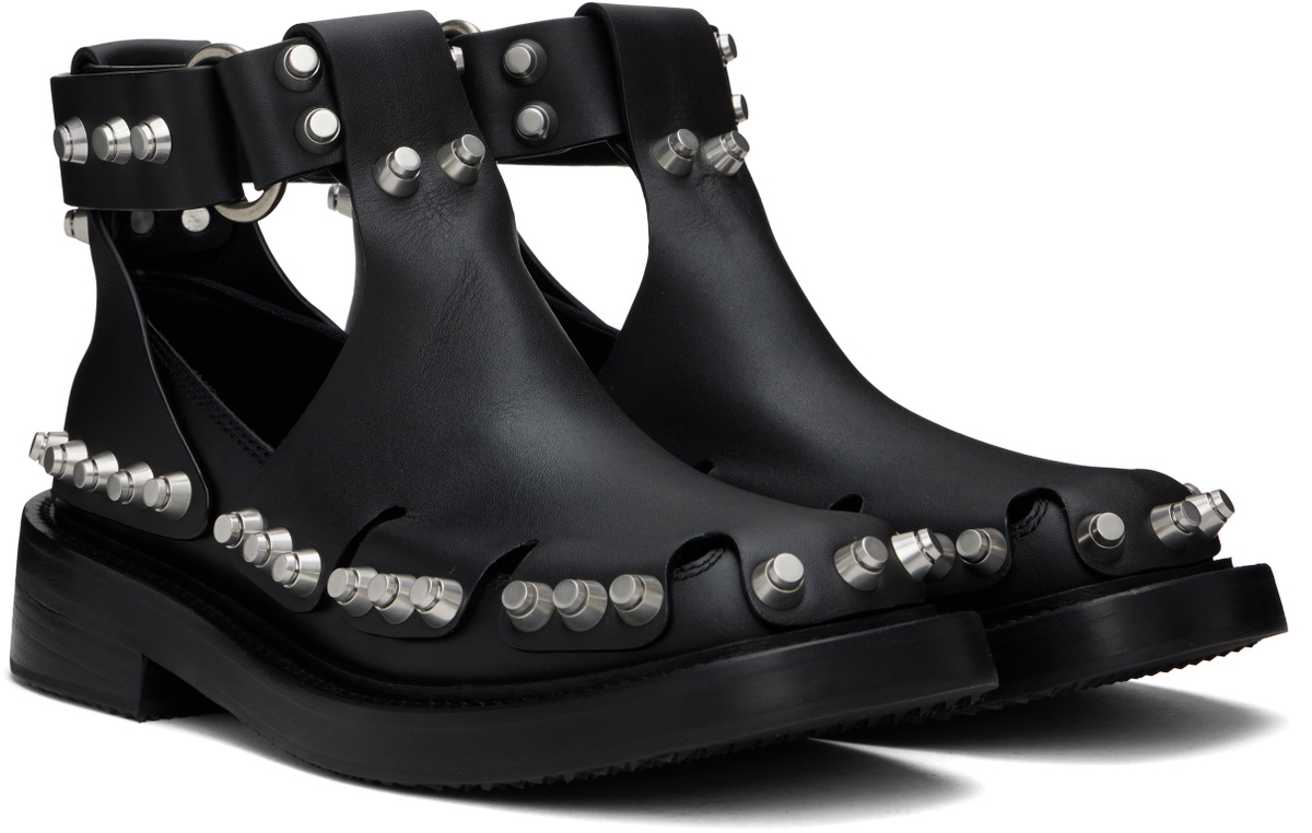 Alexander Wang Black Dixon Buckle Boots
