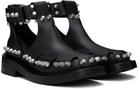 Alexander Wang Black Dixon Buckle Boots