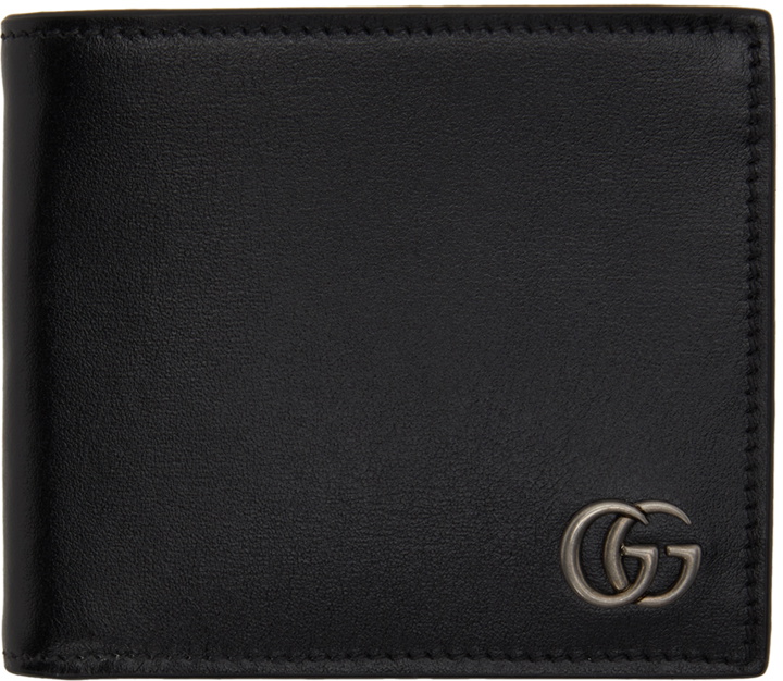 Photo: Gucci Black Square GG Marmont Bifold Wallet