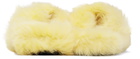 Acne Studios Yellow Shearling Sandals