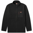Nanga Men's Polartec Fleece Zip Jacket in Black