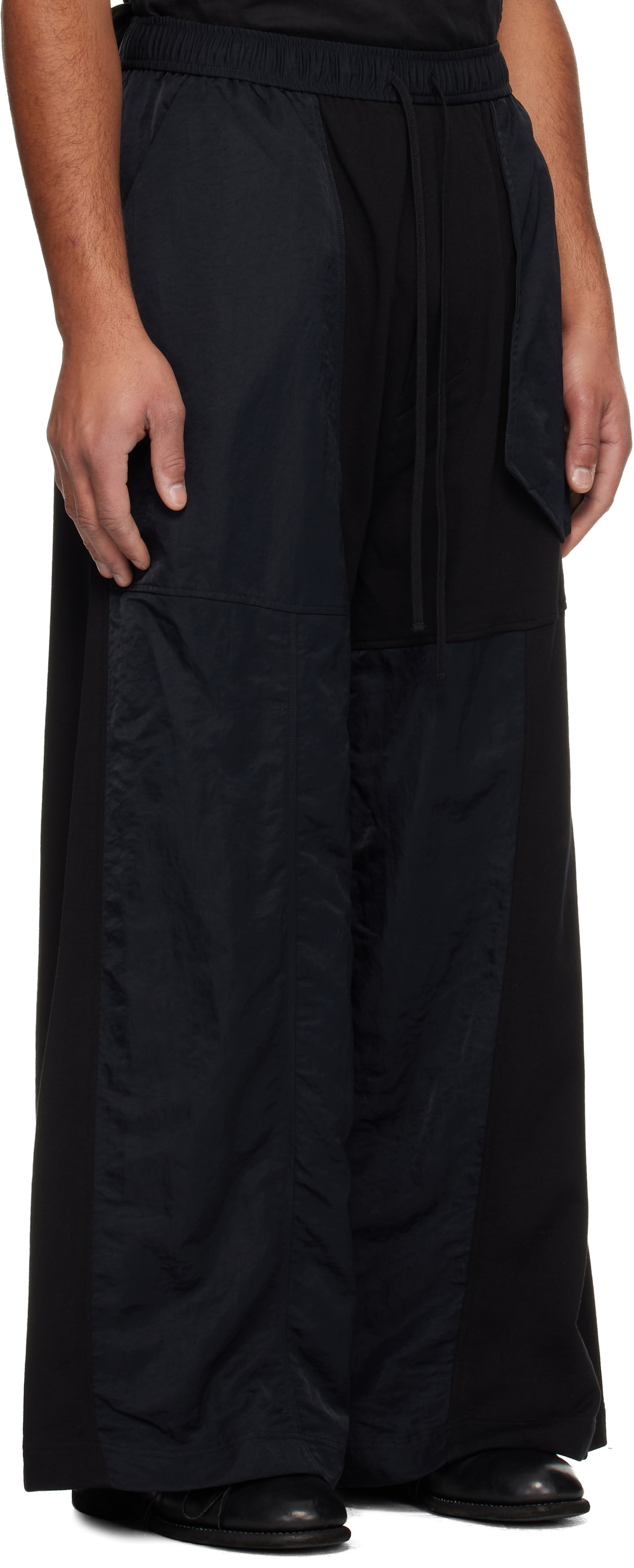 Julius Black Outpost Wide Sweatpants