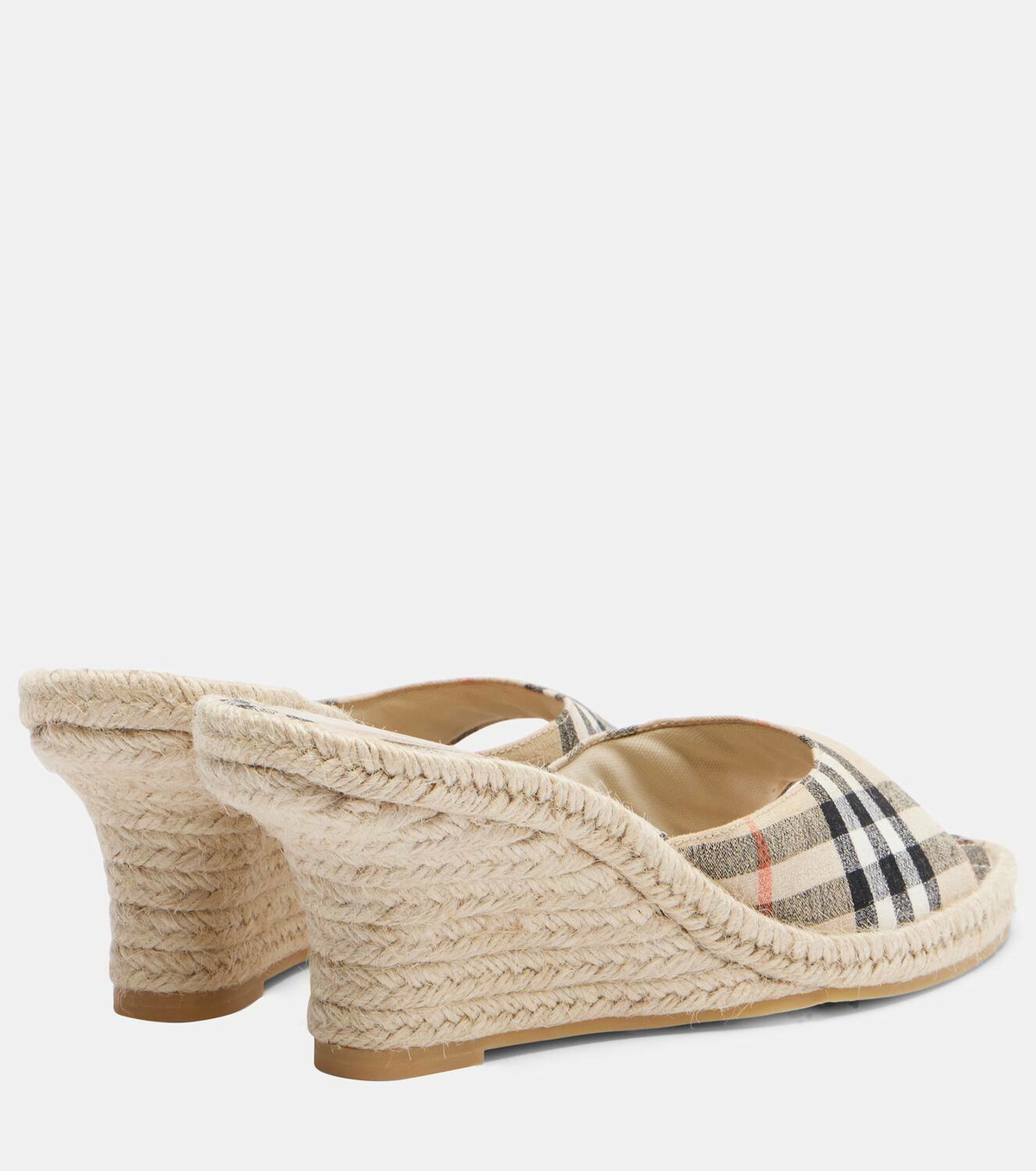 Burberry Burberry Check espadrille wedges