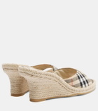 Burberry Burberry Check espadrille wedges