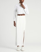 Issey Miyake Womens Maxi skirt in White