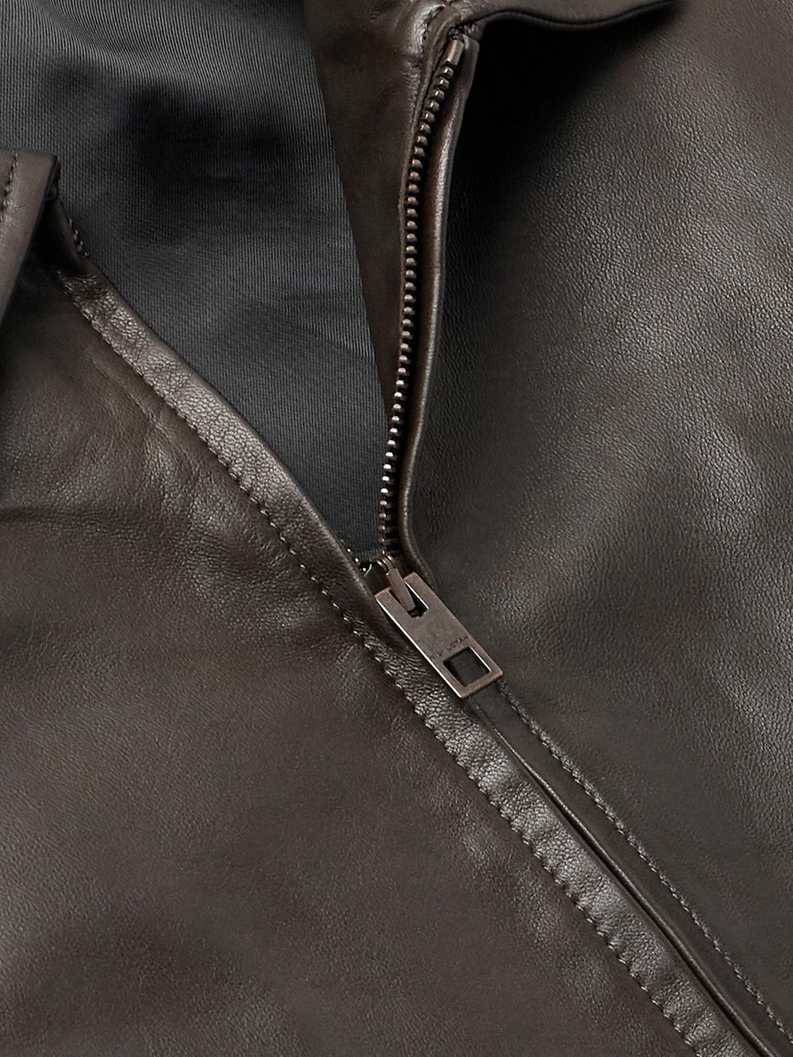 Nili Lotan - Majorca Leather Jacket - Brown