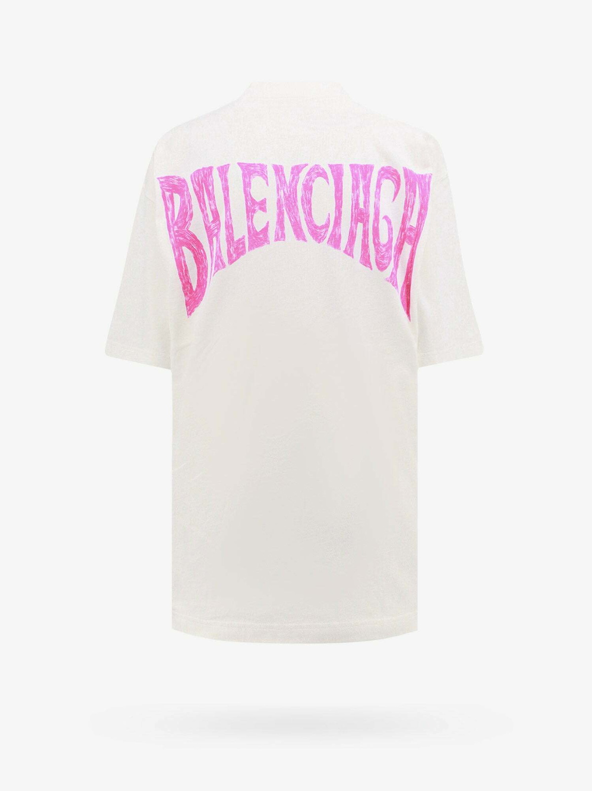 Tシャツ・カットソー BALENCIAGA Women Tops 824285 WHITE Balenciaga Optical Print Oversized Jersey T-Shirt - Bergdorf