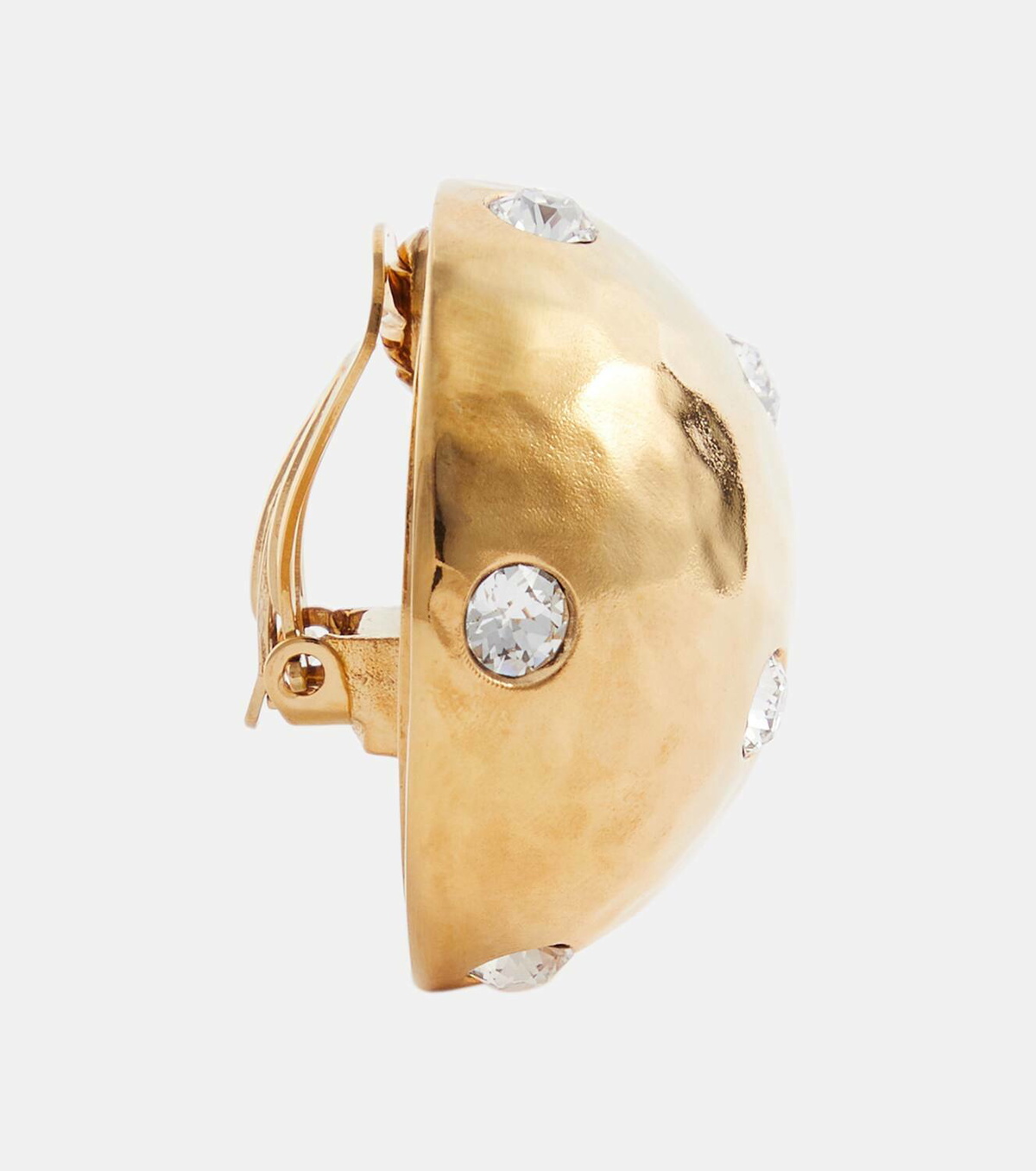 Saint Laurent Dome embellished clip-on earrings Saint Laurent