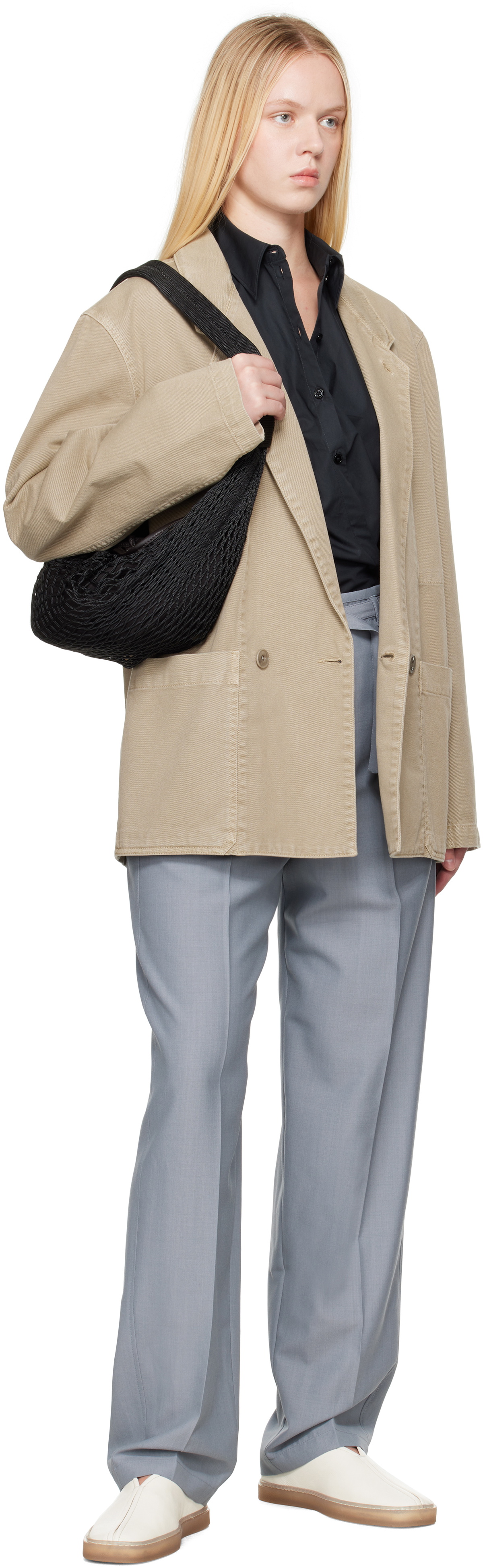 LEMAIRE Beige Workwear Blazer