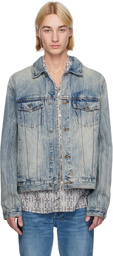 Ksubi Blue Classic Stairway Denim Jacket