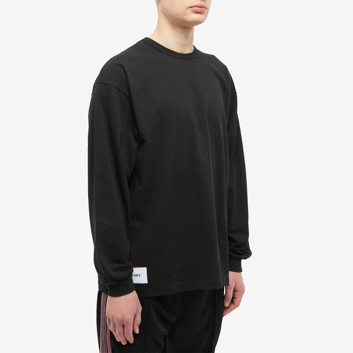 WTAPS Men's Long Sleeve Design 02 SQD T-Shirt in Black WTAPS