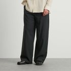 AMI Paris Men's Light Wool Twill Elastic Pants in Anthracite
