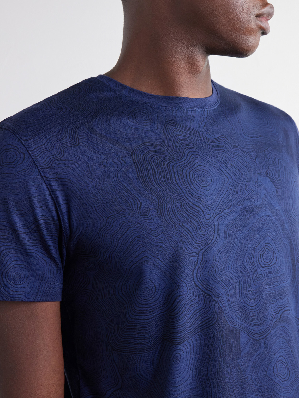 Derek Rose - London Printed Modal-Blend Jersey Pyjama T-Shirt - Blue