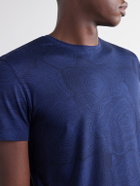 Derek Rose - London Printed Modal-Blend Jersey Pyjama T-Shirt - Blue