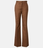 Gabriela Hearst Vesta wool and silk flared pants