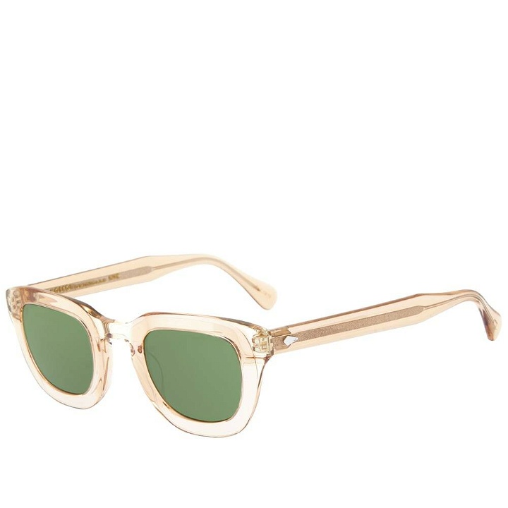 Photo: Moscot Telena Sunglasses in Green/Cinnamon/Flesh
