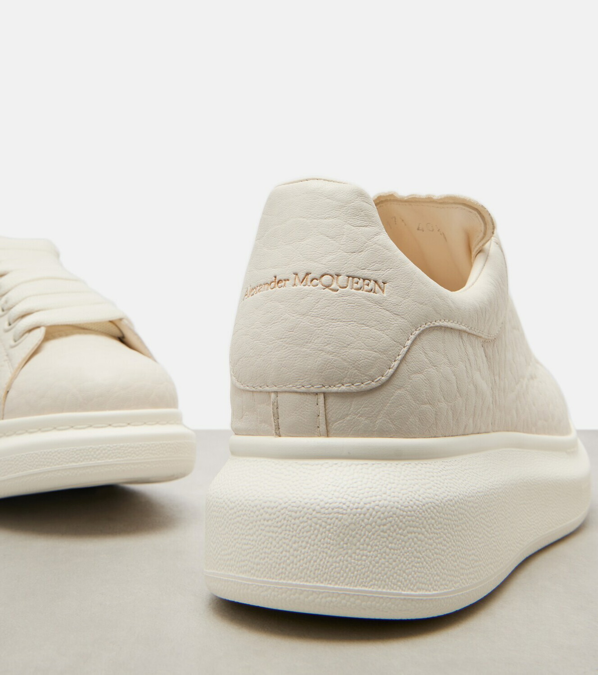 McQueen Oversized leather sneakers