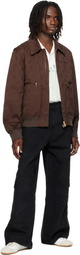 Casablanca Brown Monogram Cotton Blouson Jacket