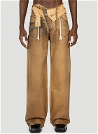 Ottolinger - Wrap Jeans in Brown
