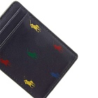 Polo Ralph Lauren Men's All Over Pony MagSafe Card Holder in Navy/Multi Pony