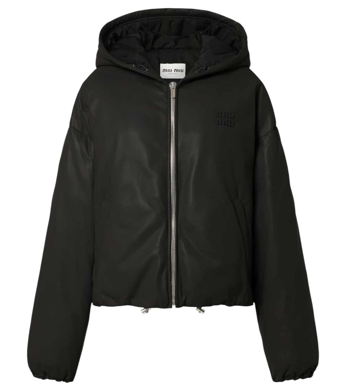 Miu Miu Blue Oversized Down Jacket Miu Miu