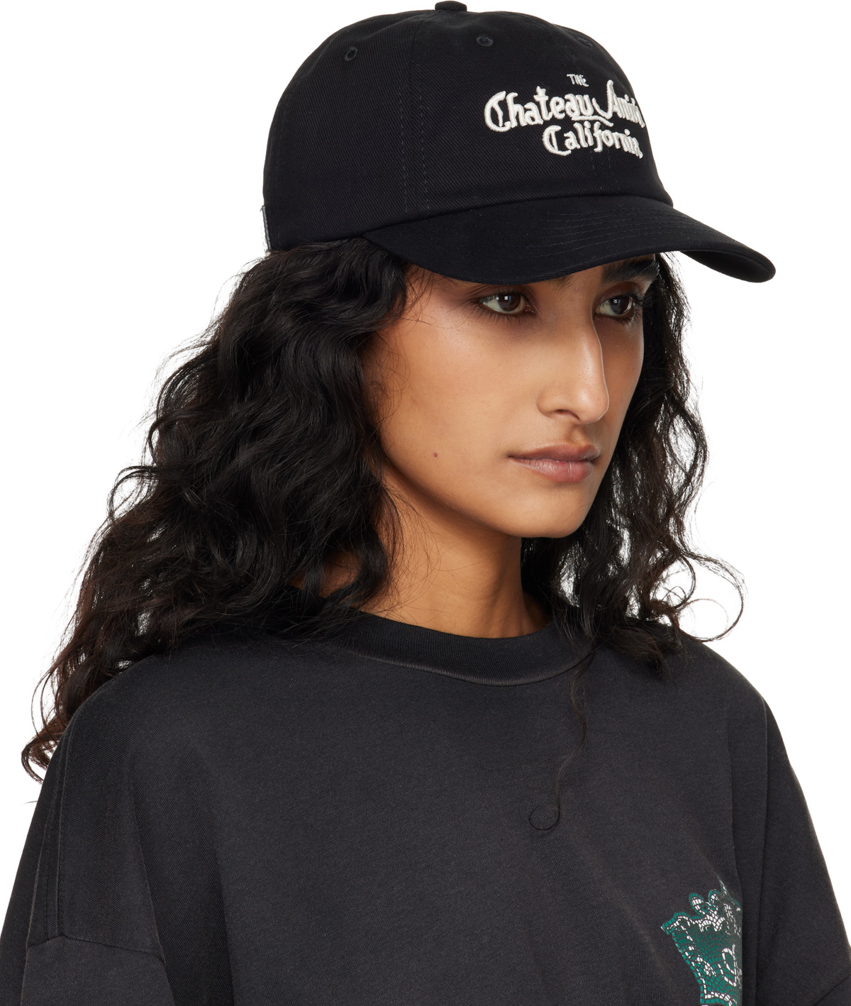 AMIRI Black 'Chateau Amiri' Dad Cap