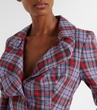 Vivienne Westwood Tartan linen blazer