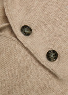Allude Cashmere Polo Jumper Beige