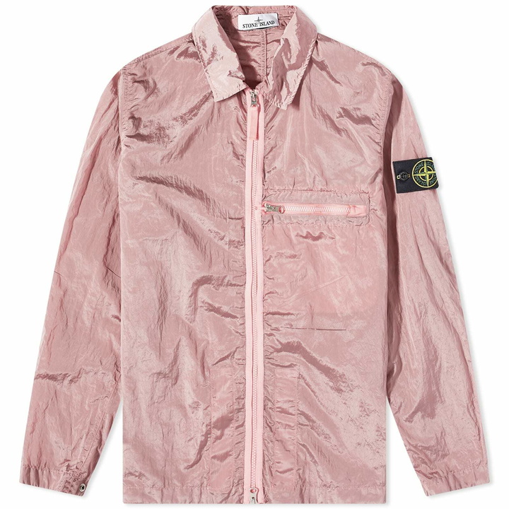 Photo: Stone Island Men's Nylon Metal Shirt Jacket in Pink