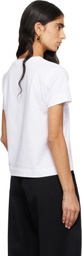 Givenchy White 'Givenchy' Tape Print T-shirt